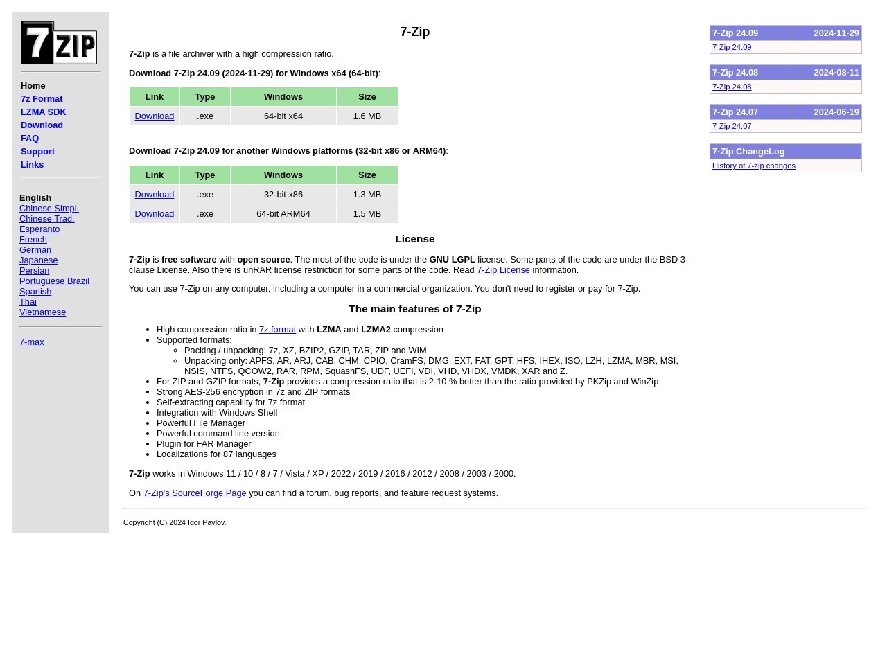 7 zip.org 41ff5bae83b31669419bfd0014742248