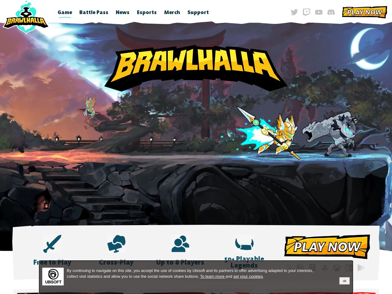 Brawlhalla.com be5b1bda1dee80a026e9e090de16ed02