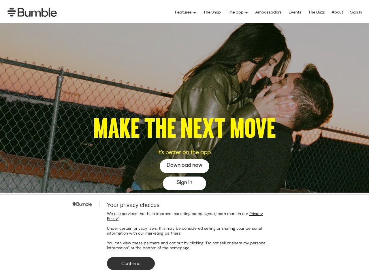 Bumble.com 599155f4af8c024d6eedead2cbe3c1f2