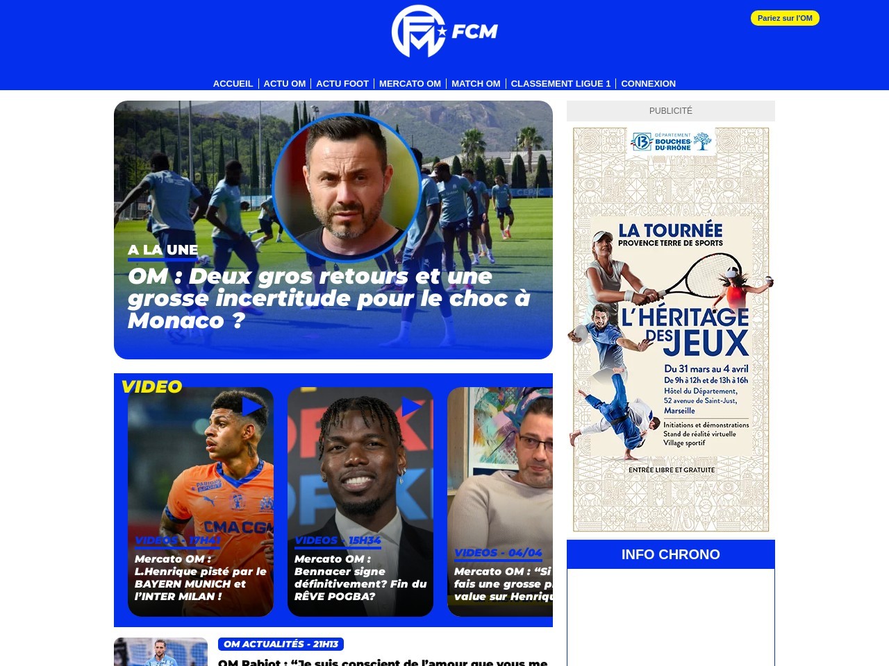 Footballclubdemarseille.fr 5bc3b0f00ec095d1501daa20469d78c1