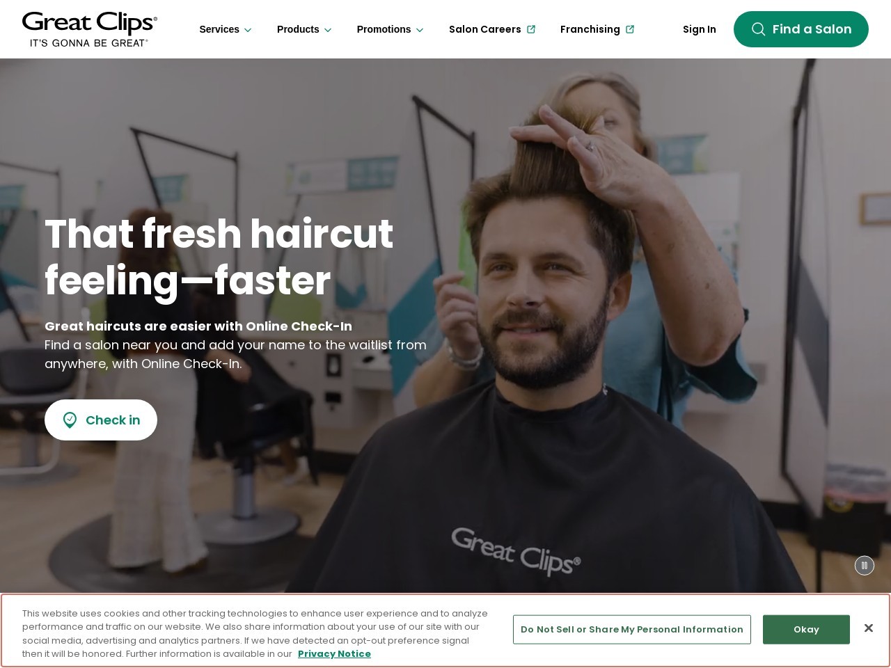 Greatclips.com 8bb8085220a414306affc12ee142a158