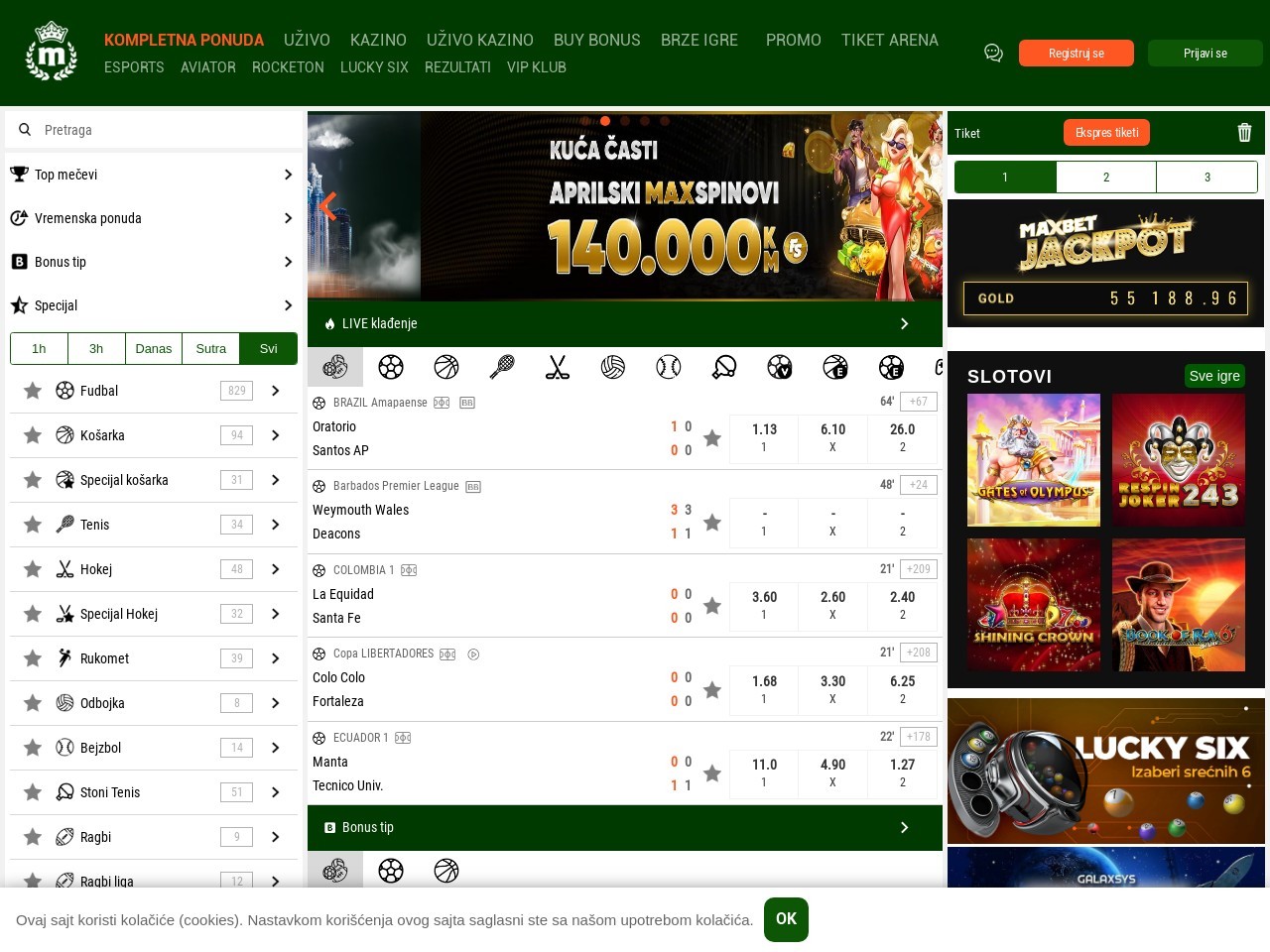 Maxbet.ba f14fc6fb22cea79f6c3e6579c351b0c7