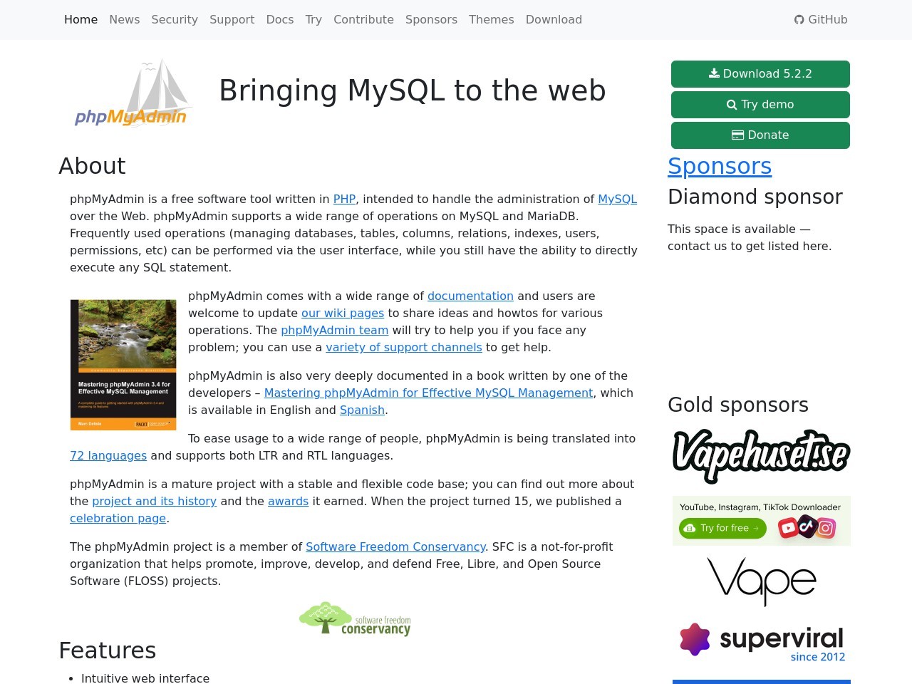 Phpmyadmin.net 7c0da78a00ff829f427de3800d013953