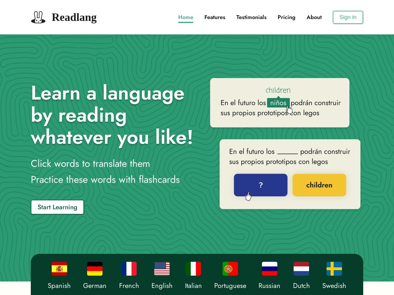 Readlang.com 31ad654203b24adf46cfe6be240eda8a