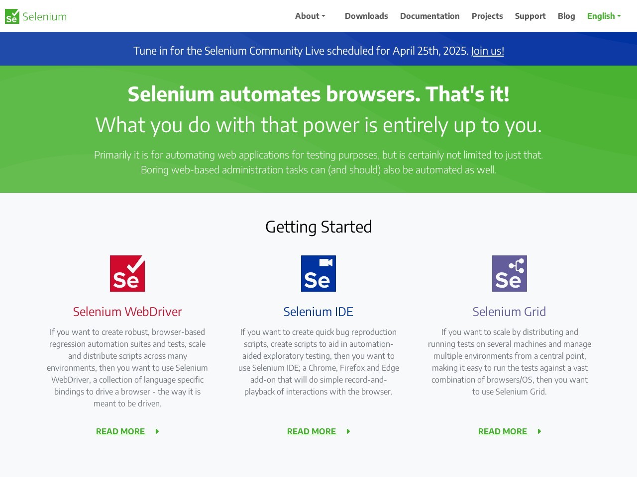Selenium.dev 56240ba1dc6d8b5689bf26cacd7c4aaf