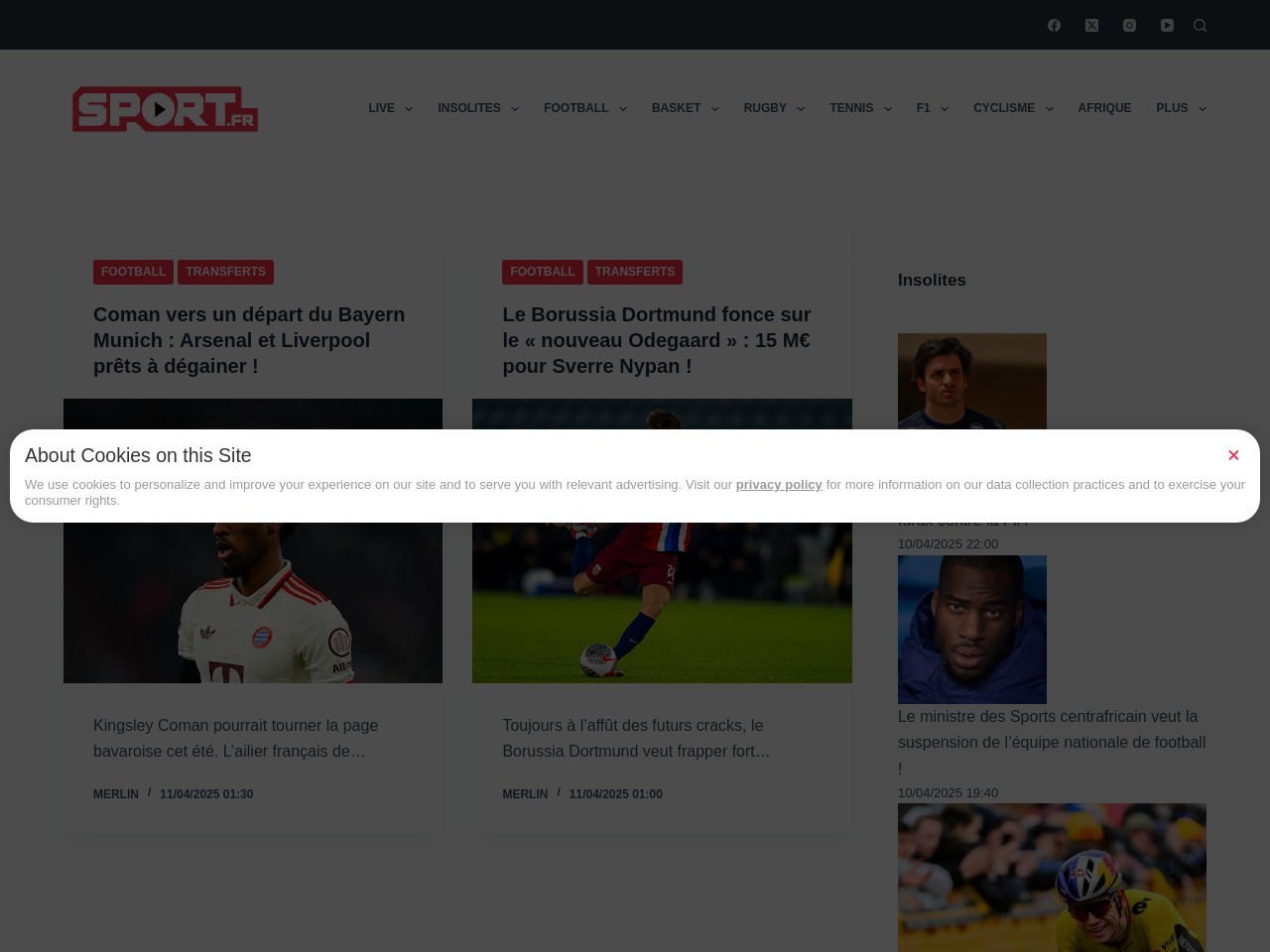 Sport.fr c36bbf87252ebffade501e49c040299f