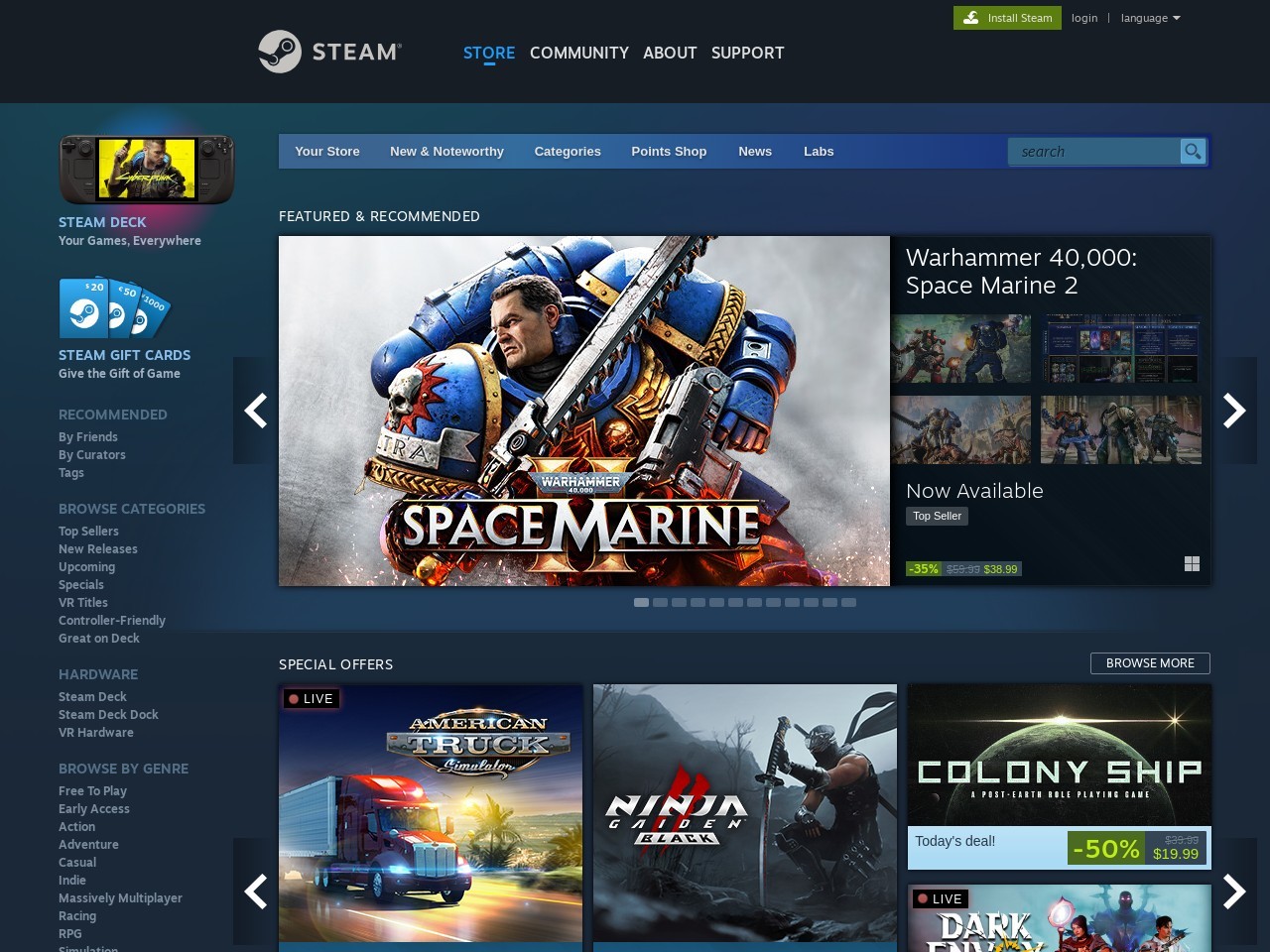 Steampowered.com e9e1b5c0c45e4ab33bbf614050a17482