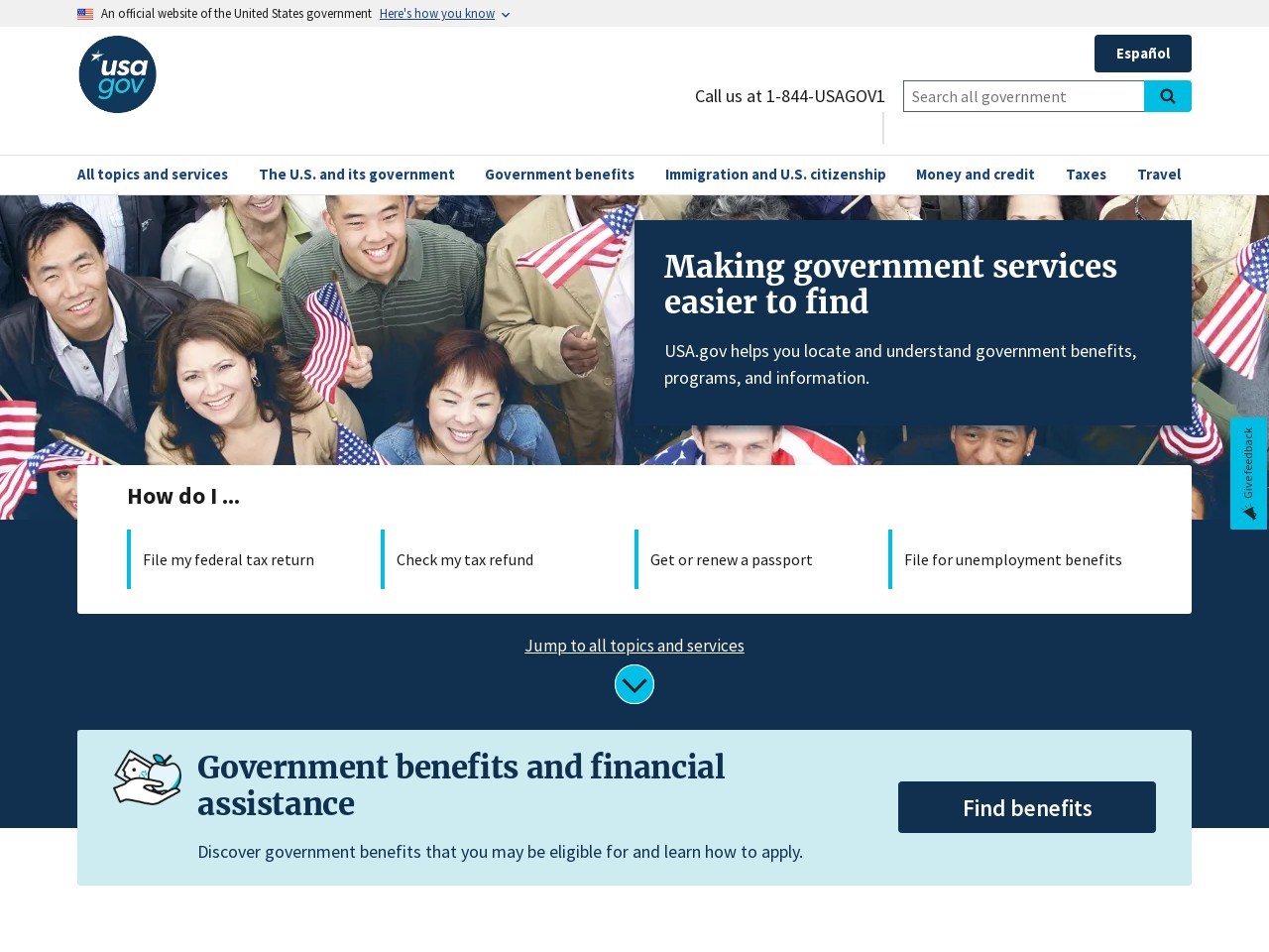 Usa.gov 66aeb7e76fbd0889f1b5d4bed87d9ea8