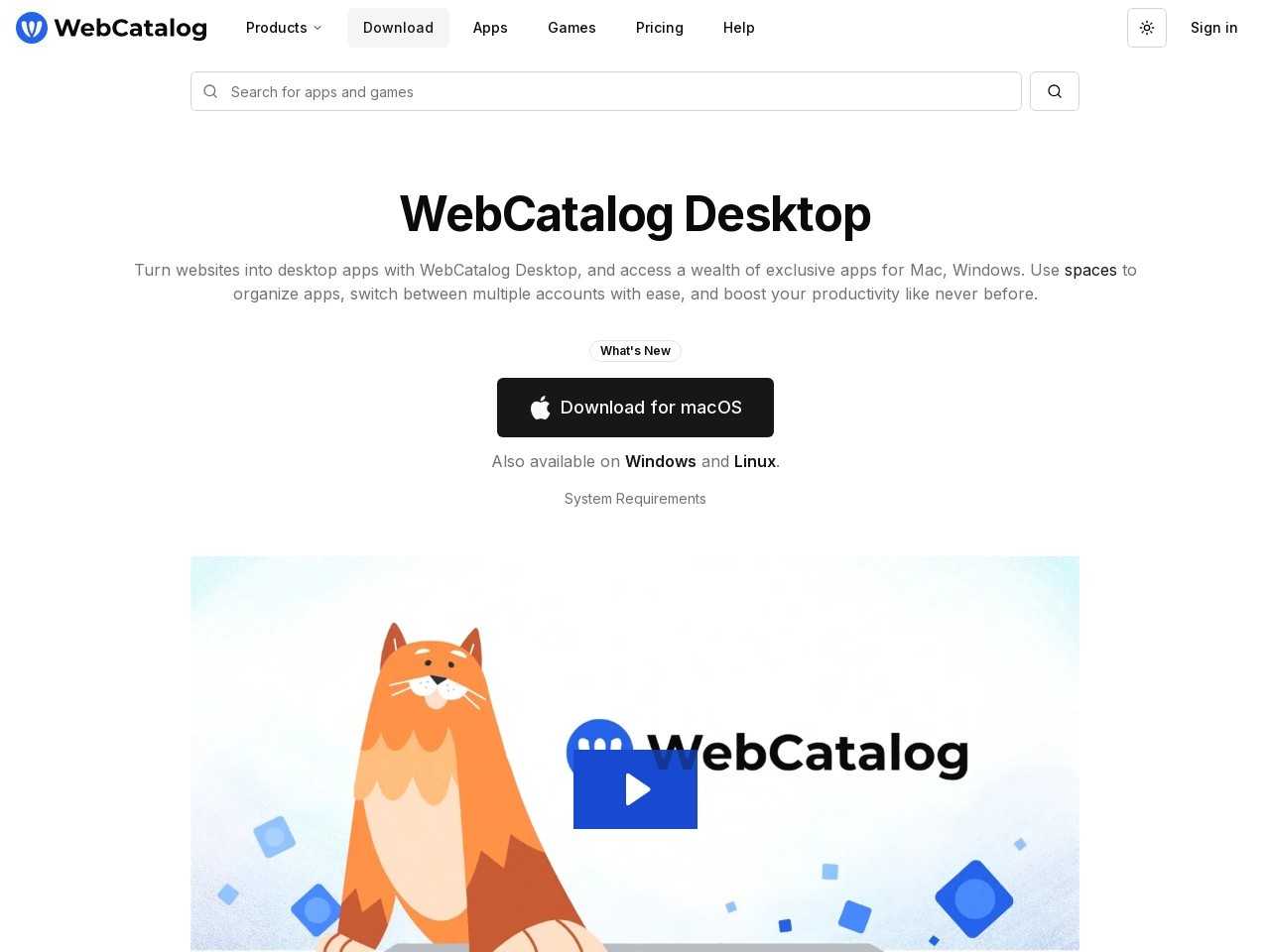 Webcatalog.io 13bc63a700cdf4988f01948b9fc76e89