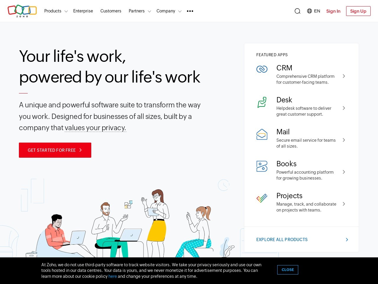 Zoho.com 557ff0cdad951236ee85de7df70b0055